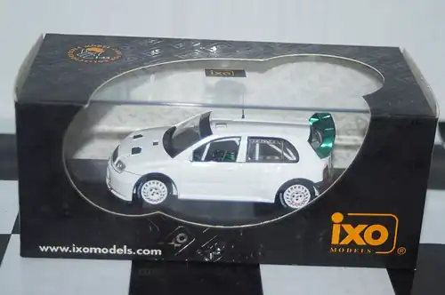 Ixo skoda fabia wrc test car 2005 white 1:43 diecast ram176
