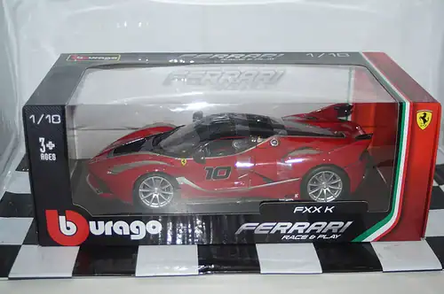 Burago ferrari fxx fk  red 1:18 scale ref 16010