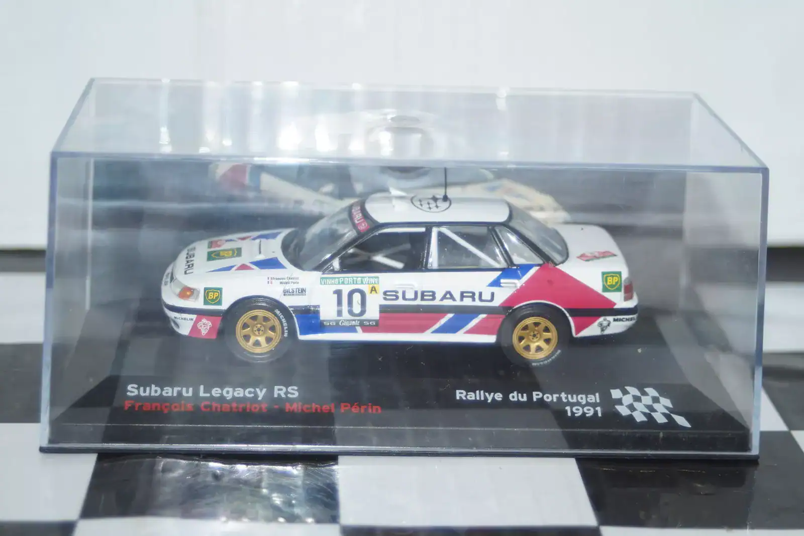 Ixo / altaya subaru legacy rs rally portugal #10 1991 chatriot 1/43rd