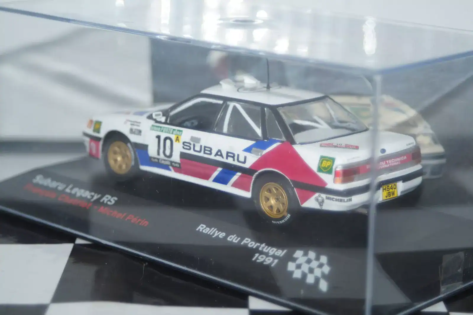 Ixo / altaya subaru legacy rs rally portugal #10 1991 chatriot 1/43rd