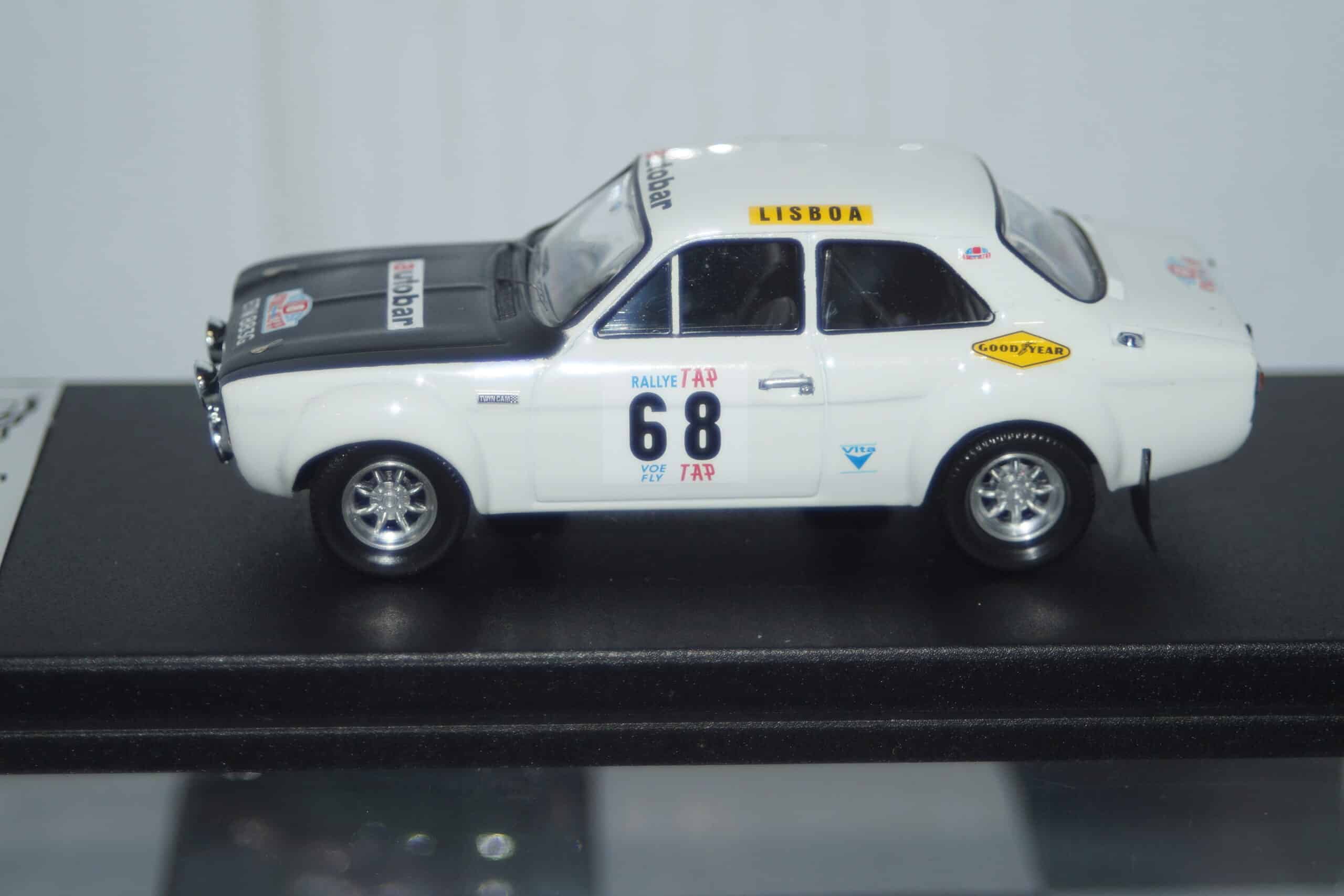 Trofeu ford escort 1600 tc mk1 portugal rally #68 1970 t.fall rr.al 06 1/43