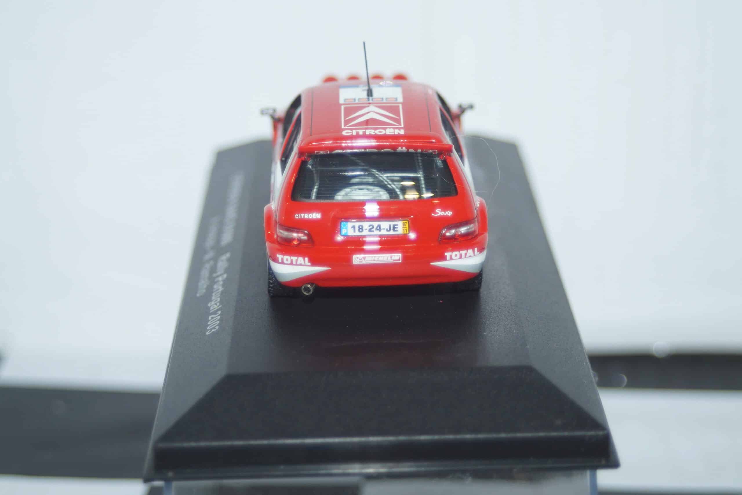 Ixo citroen saxo s1600 portugal rally #1 2003 a.araujo 1:43