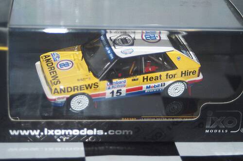 Ixo lancia delta hf 4wd rac rally #15 1987 r.brookes rac102 1:43