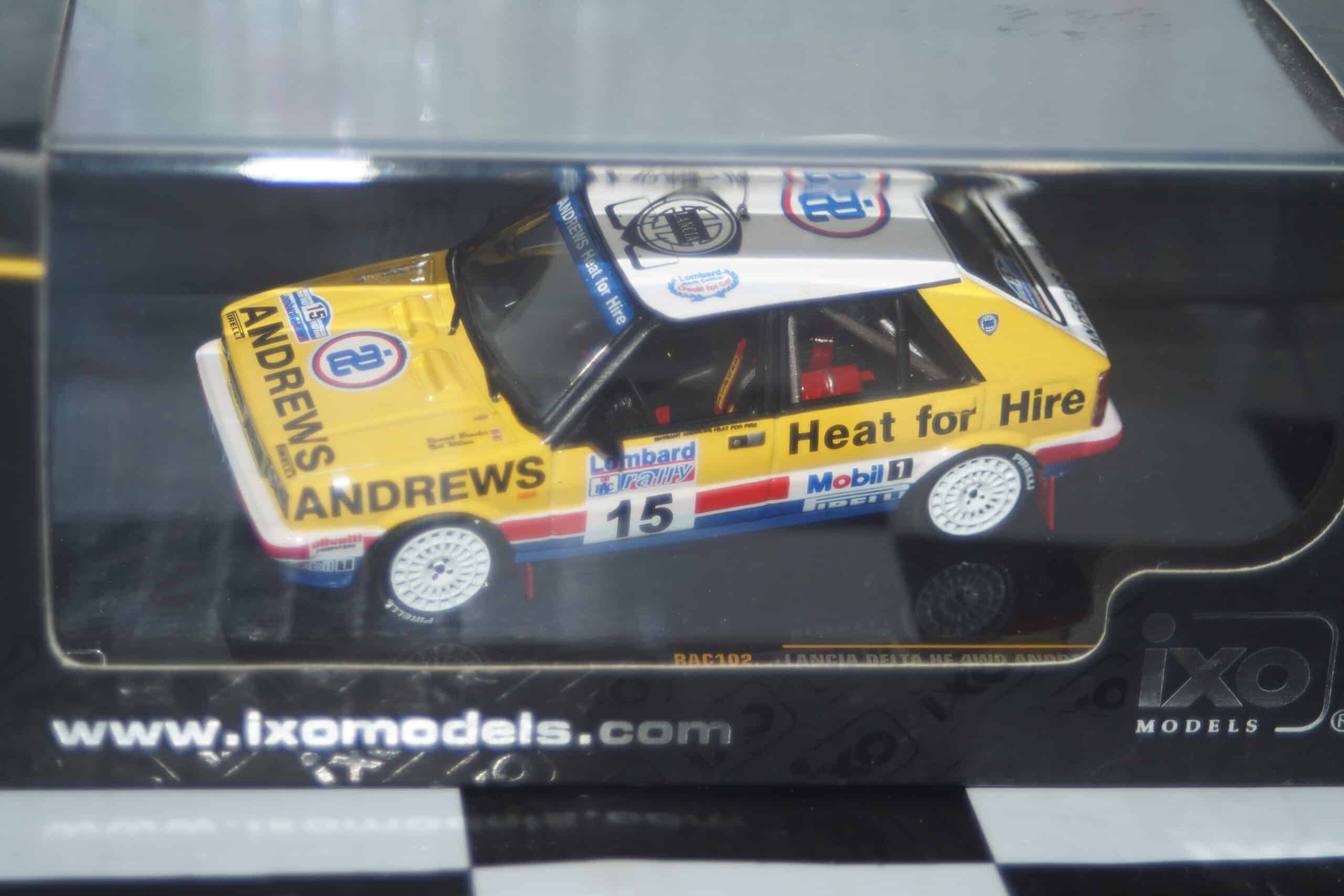 Ixo lancia delta hf 4wd rac rally #15 1987 r.brookes rac102 1:43