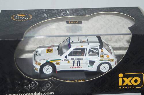 Ixo peugeot 205 turbo 16v evo rally monte carlo #10 1986 ref rac075 1:43rd