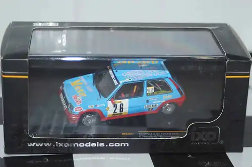 Ixo renault 5 turbo rally monte carlo #26 1988 e.mauffrey 1:43 rac227