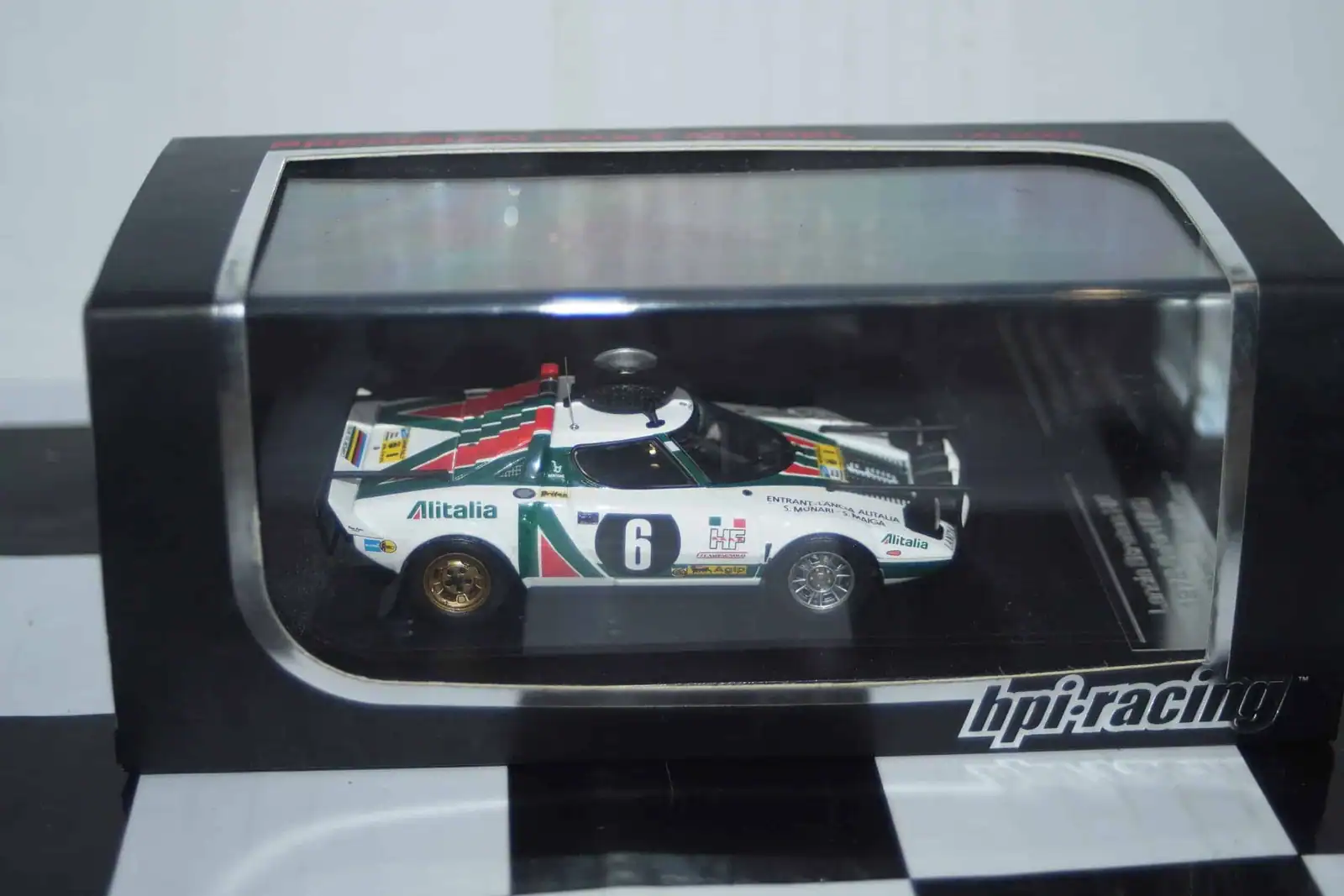 Hpi lancia stratos hf #6 safari  munari 1976 ref 8236 1:43