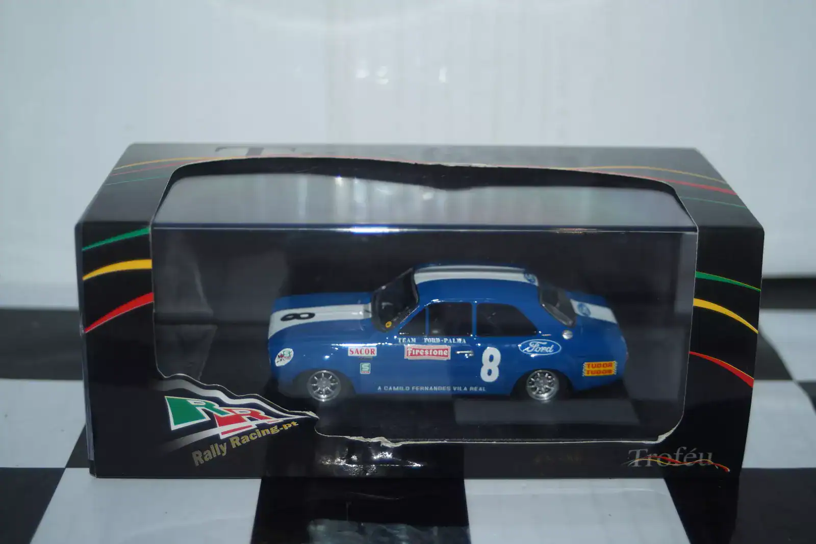 Trofeu ford escort 1600 tc 6h vila real rally #8 1969 e.neves rr.ac 02 1/43