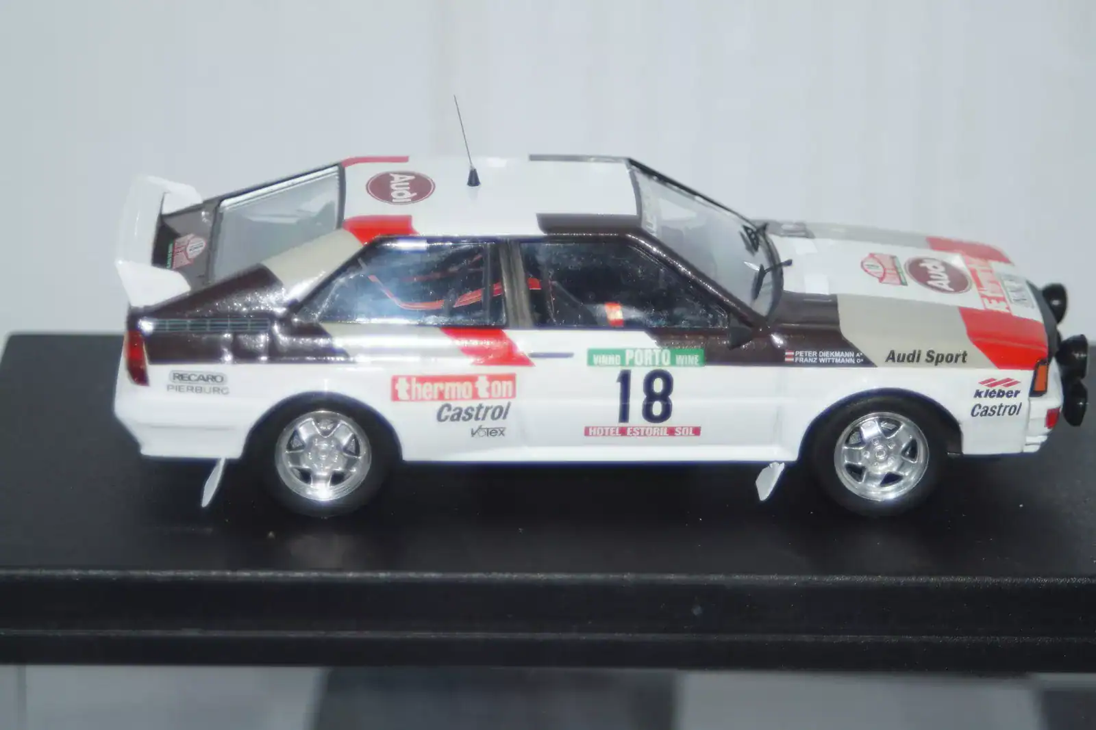 Trofeu audi quattro 3rd rally of portugal #18 1982 f.witmann rr.al 22 1:43rd