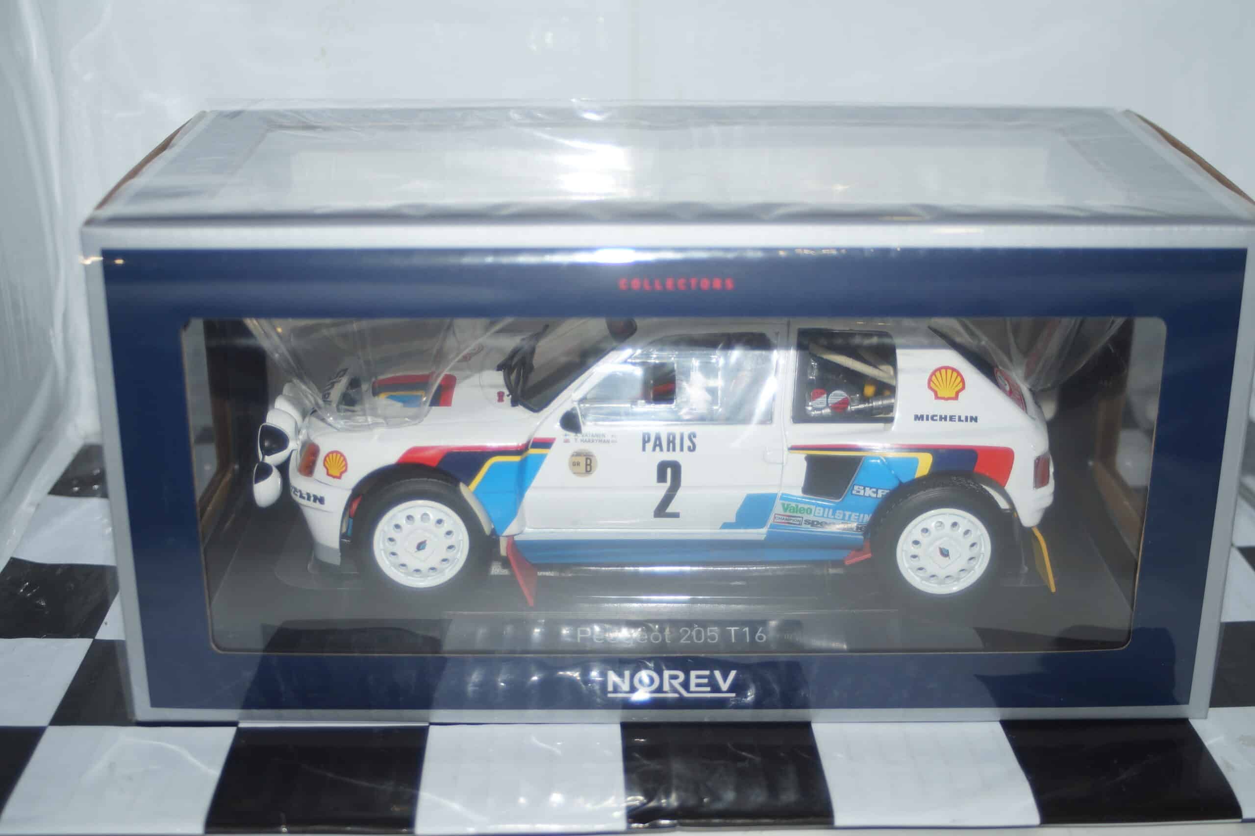 Norev peugeot 205 t16 monte carlo rally #2 1985 vatanen 1:18 184864