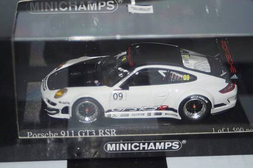 Minichamps porsche 911 gt3 rsr "presentation" 2009 #09 ref 400 096909,1:43