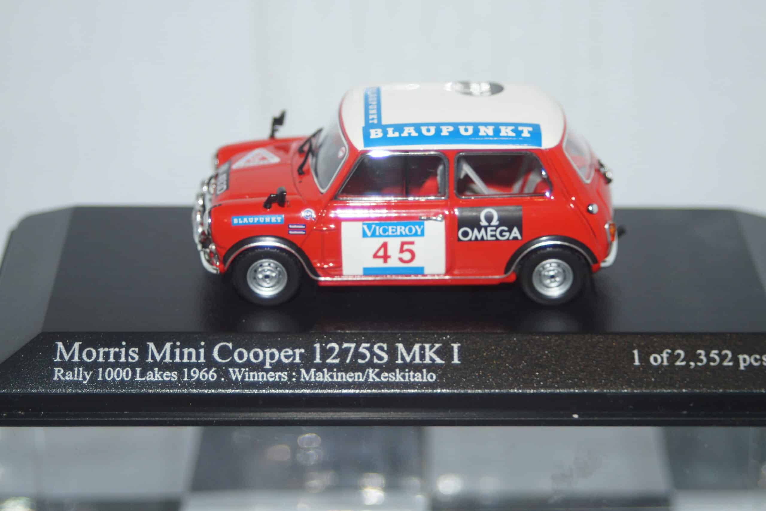 Minichamps mini cooper mk1 1000 lakes winners 1966  400 661345,1:43