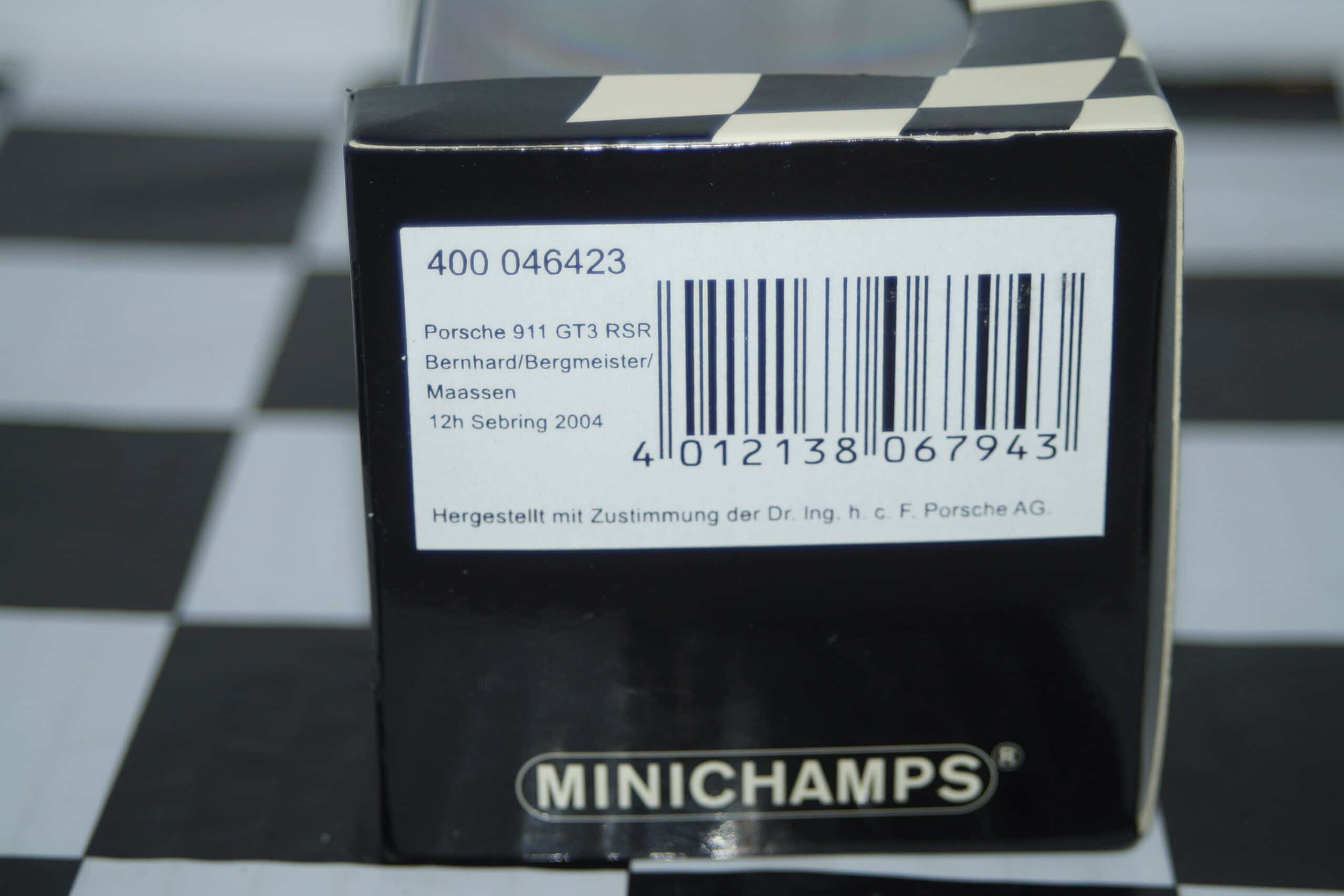 Minichamps porsche 911 gt3 cup asia 2007 #30 sasaki,400 076430 ,1:43