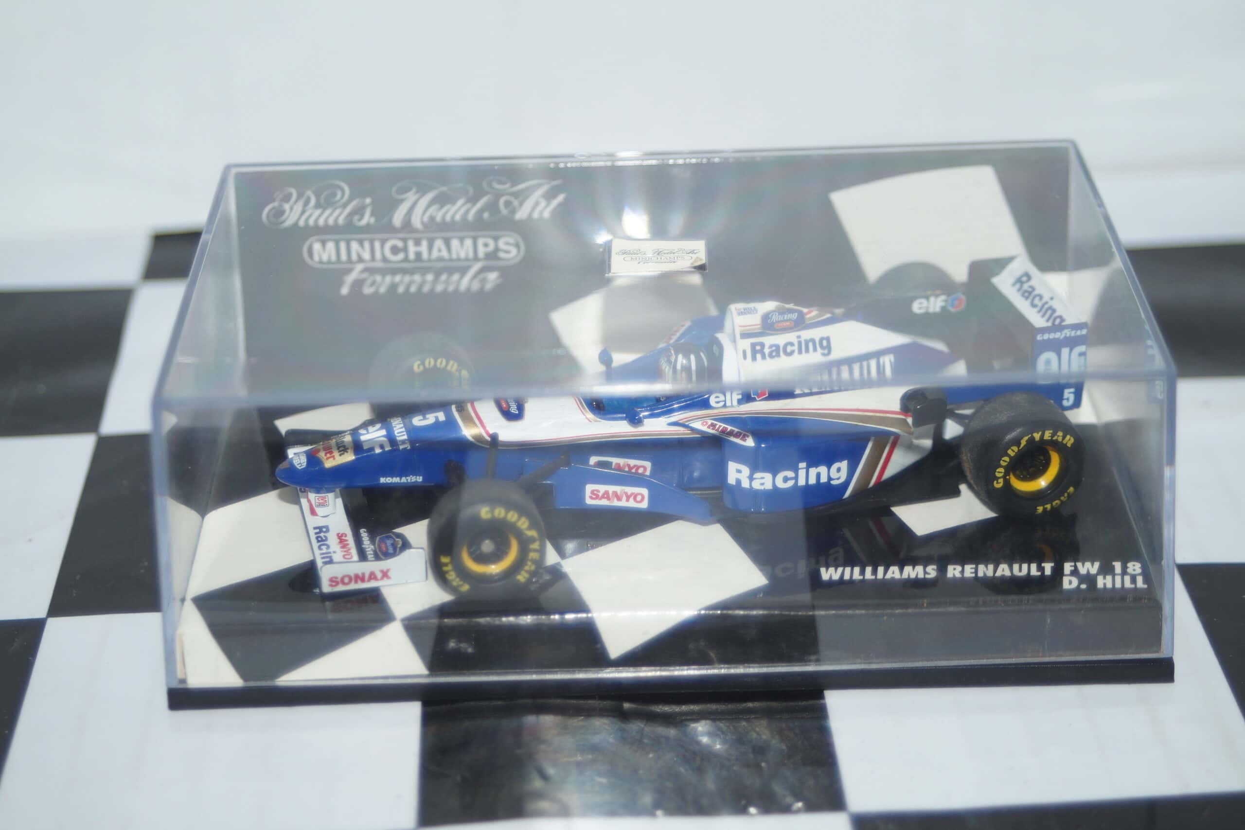 Minichamps williams renault fw18 d.hill 430 960005 diecast 1:43