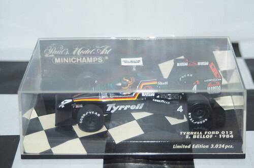 Minichamps tyrrell ford 012 1984 bellof 400 840004 diecast 1:43