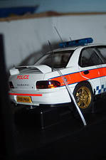 Subaru impreza police car 1:18 diecast autoart 78651