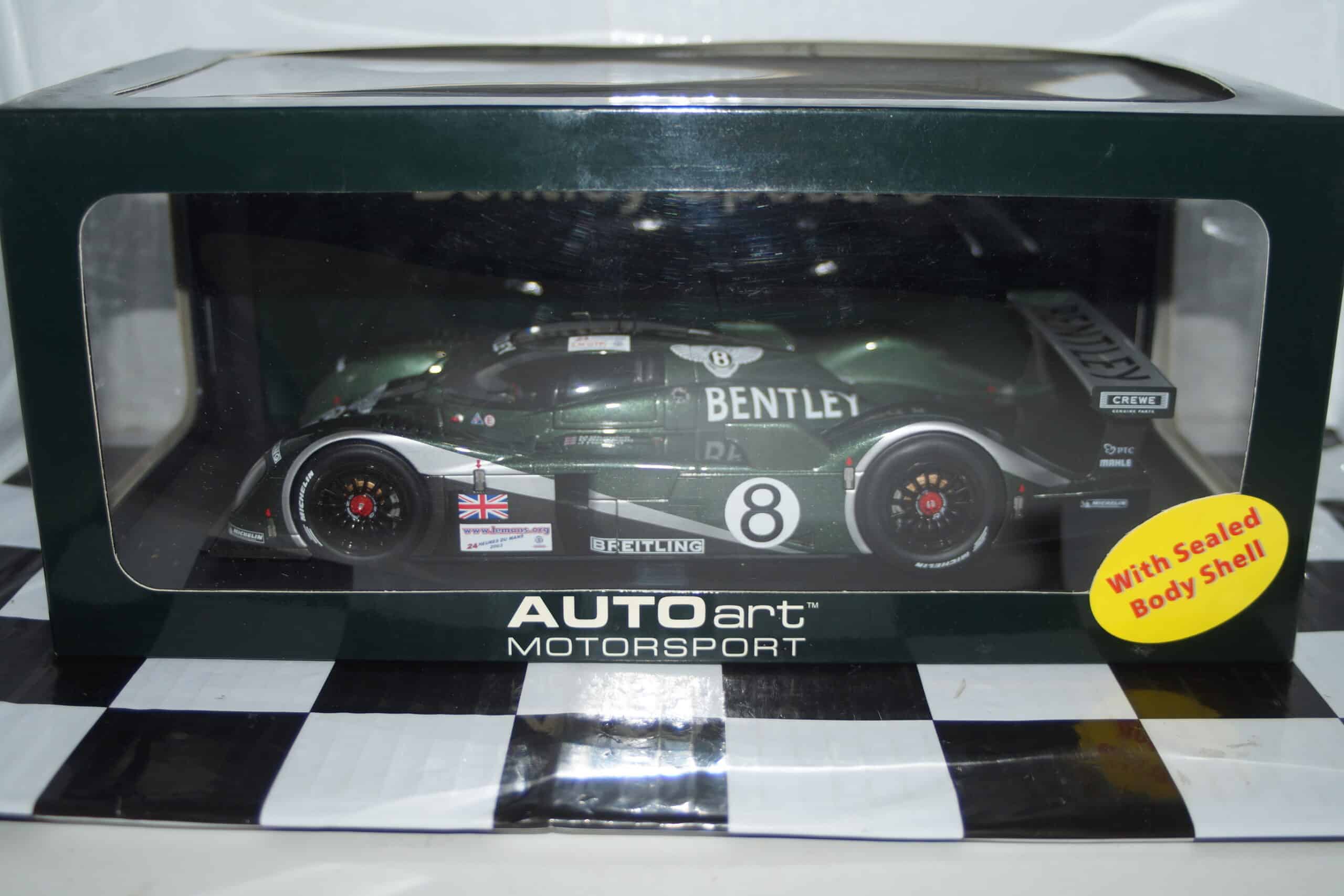 Autoart bentley speed 8 lemans 24hr 2003 1:18 diecast 80353