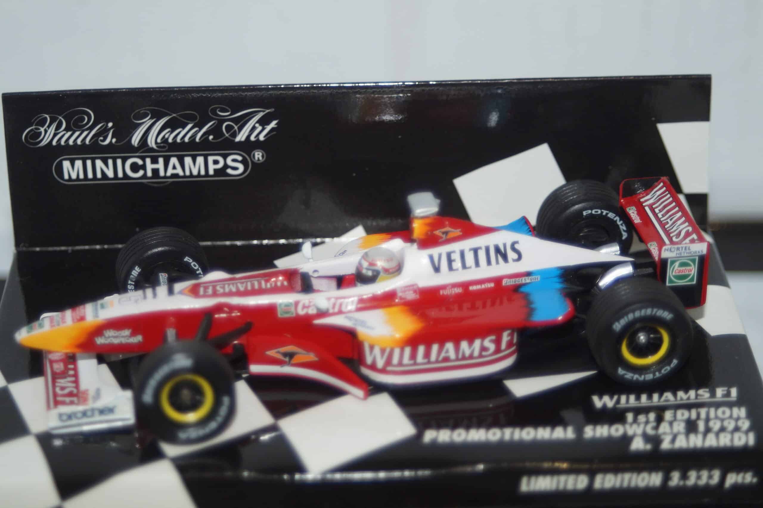 Minichamps williams f1 promotional a.zanardi 430 990095 1:43