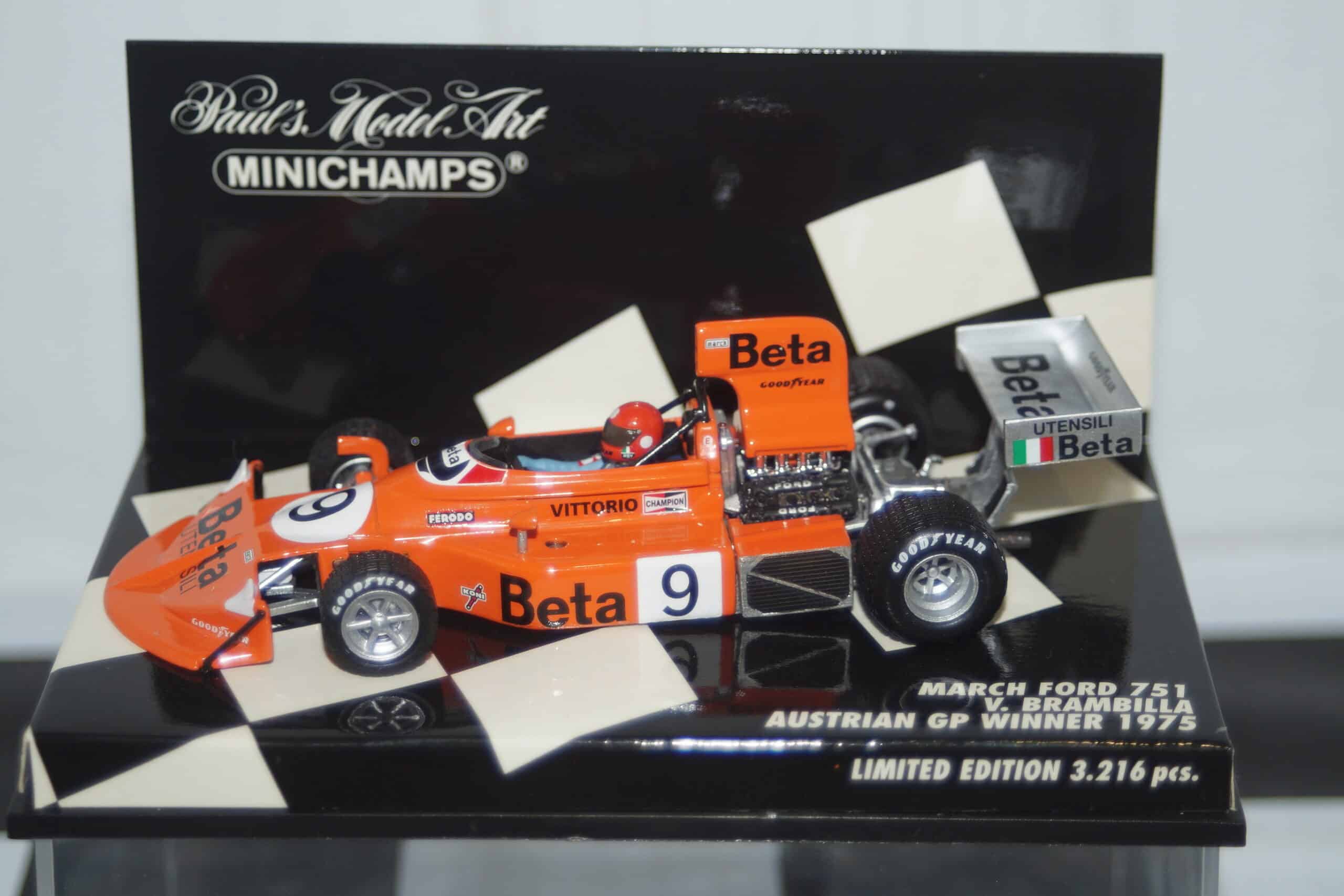 Minichamps march ford 751 austrian gp winner 1975 430 750009 1:43