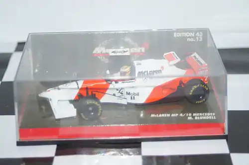 Minichamps mclaren mercedes mp 4/10 m.blundell 530 954317 1:43