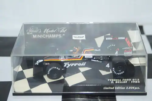 Minichamps tyrrell ford 012 1984 bellof 400 840004 diecast 1:43