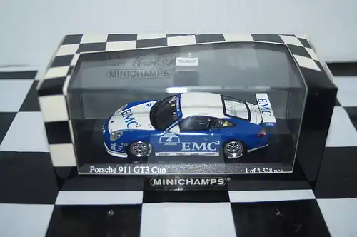 Minichamps porsche 911 gt3 carrera cup 2004 j.hardt #4,400 046204,1:43