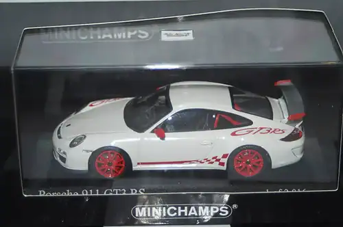 Minichamps porsche 911 gt3 rs (997 11) white 2010,400 069100 ,1:43
