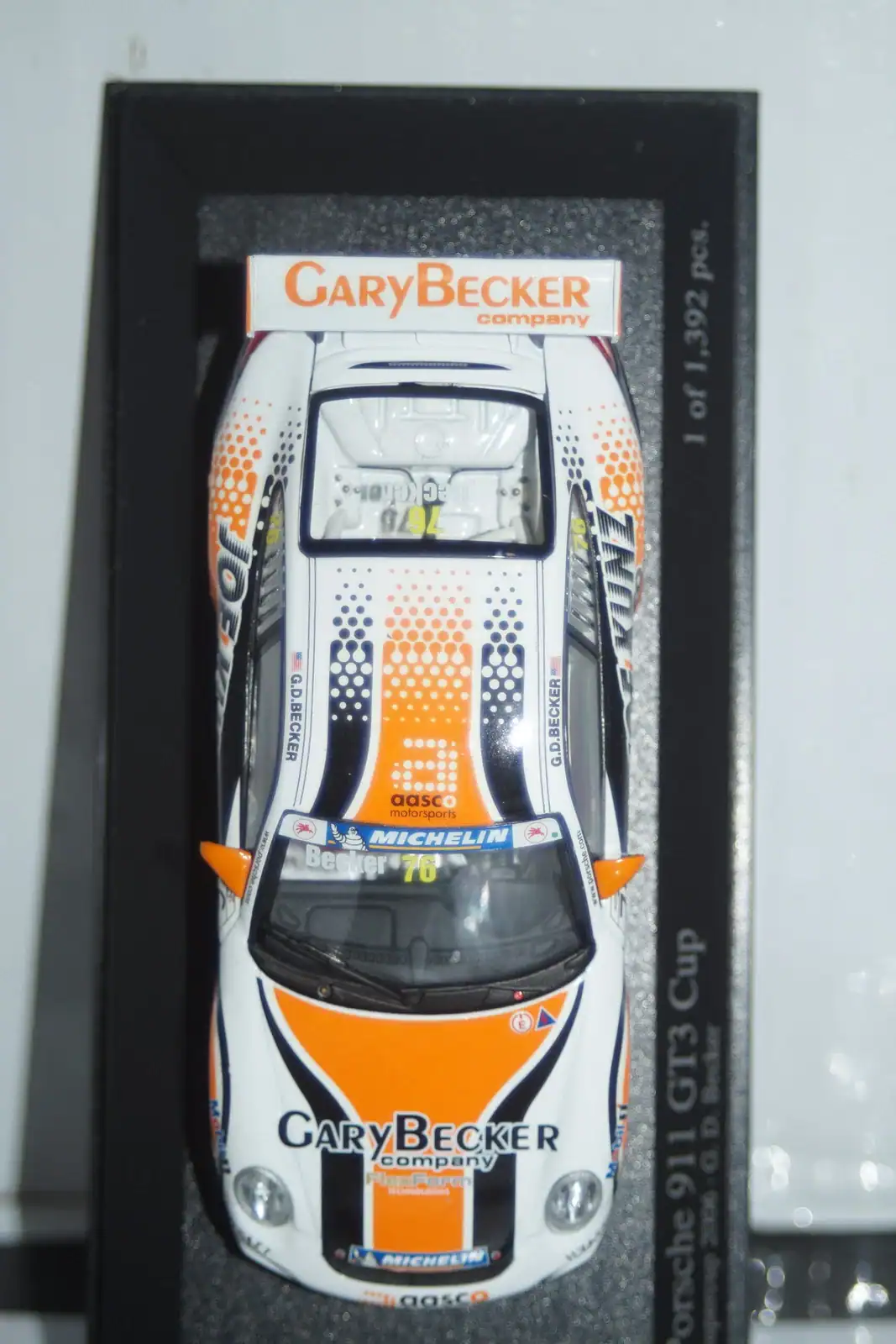 Minichamps porsche 911 gt3 cup asia 2007, d.watts 400 076409 ,1:43