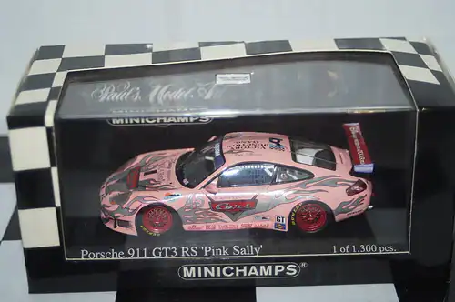 Minichamps porsche 911 gt3rs "pink sally"phoenix 250 2004,046945 ,1:43