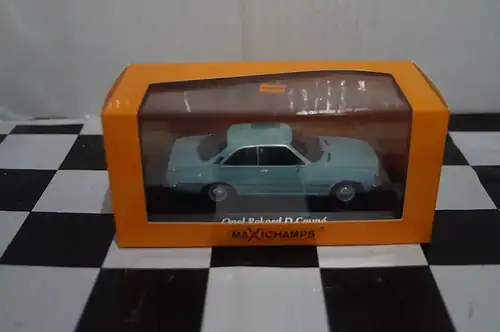Maxichamps opel rekord d coupe 1975 blue 1:43 940 044021
