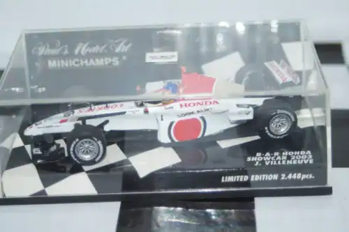 Minichamps bar honda showcar 2003 j. villeneuve 400 030086 1:43