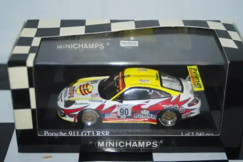 Minichamps porsche 911 gt3 rsr 24hr lm 2004 #90,400 046990,1:43