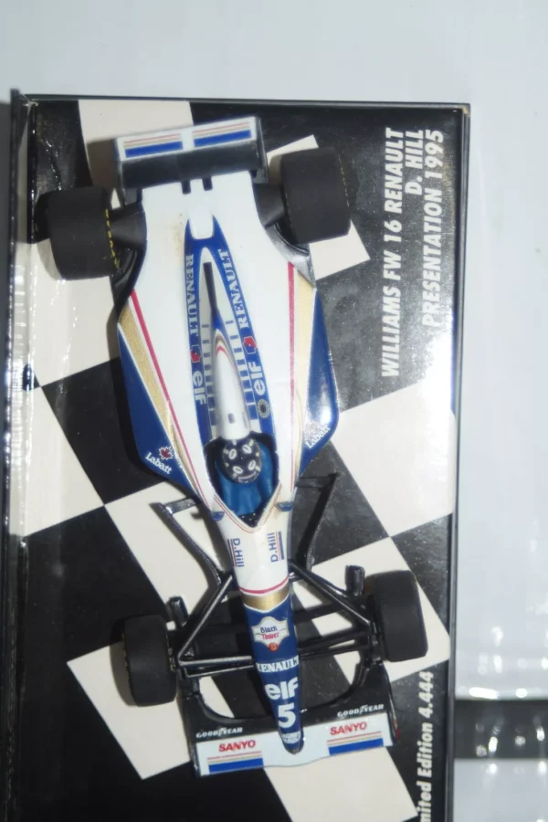 Minichamps williams renault fw 16 testcar d.hill 430 950095 1:43