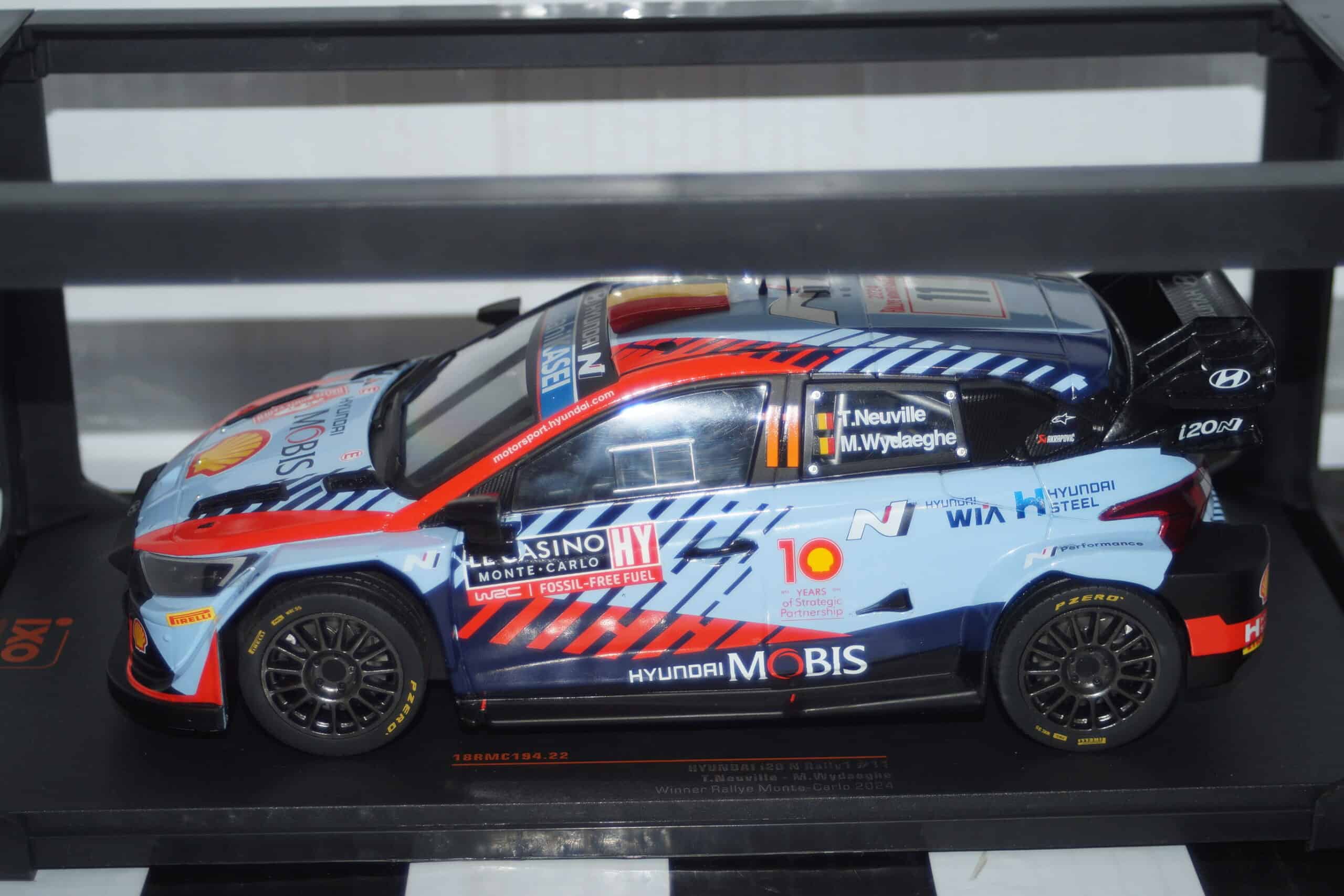 Ixo hyundai i20 winner monte carlo rally 2024 #11 t.neuville 18rmc194.22