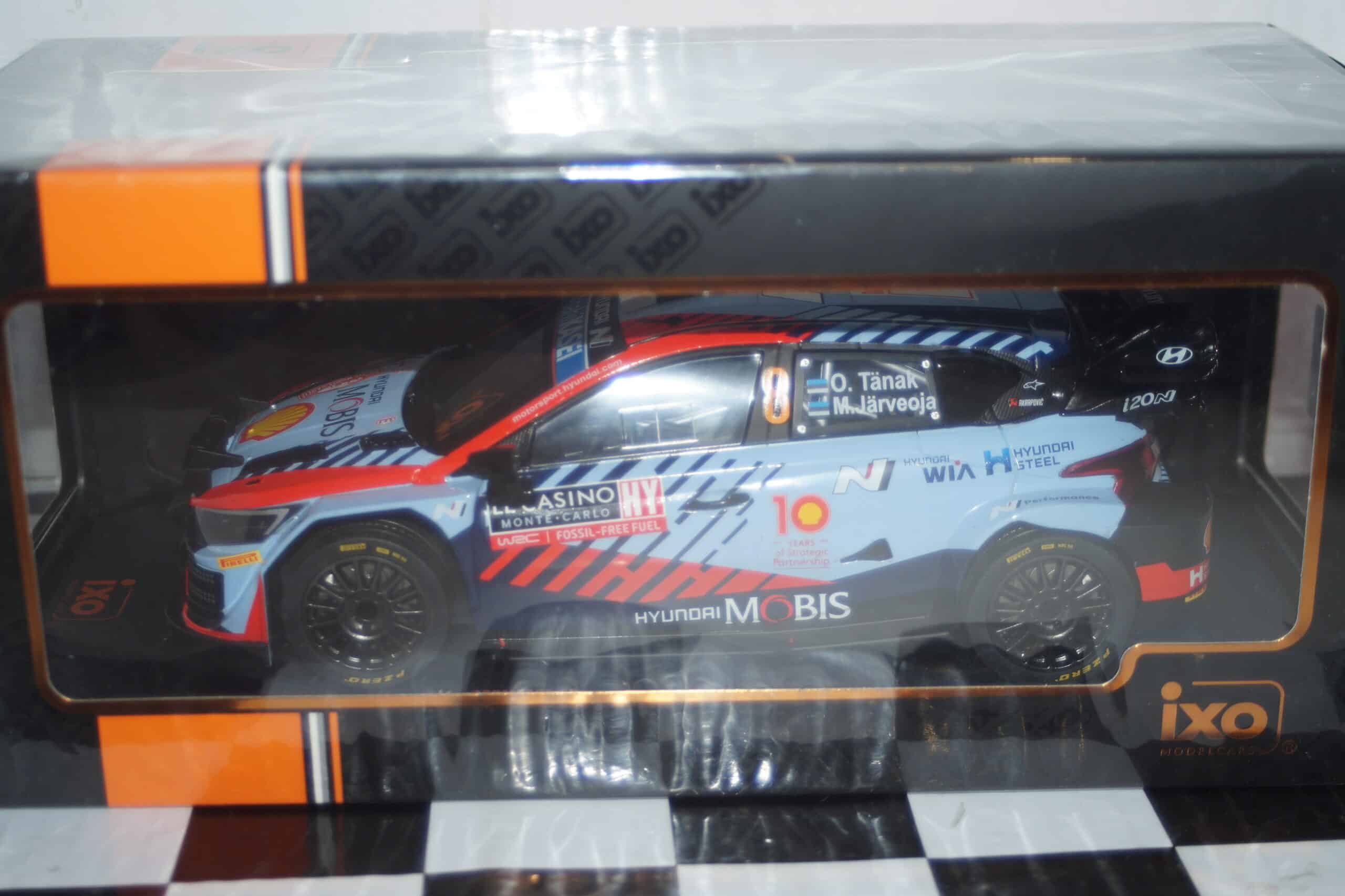 Ixo hyundai i20 n monte carlo rally 2024 #8 o.tanak 18rmc195.22