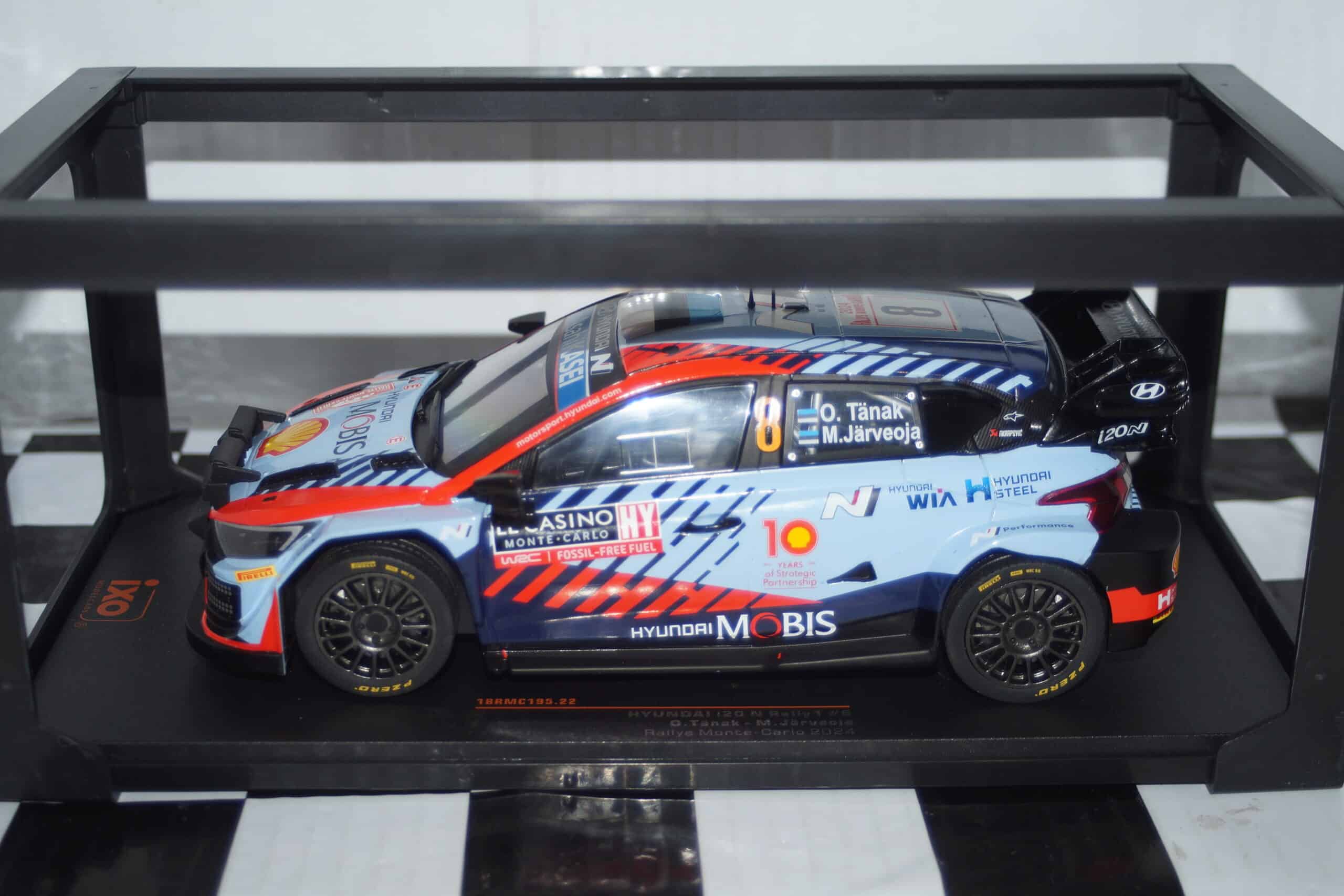 Ixo hyundai i20 n monte carlo rally 2024 #8 o.tanak 18rmc195.22