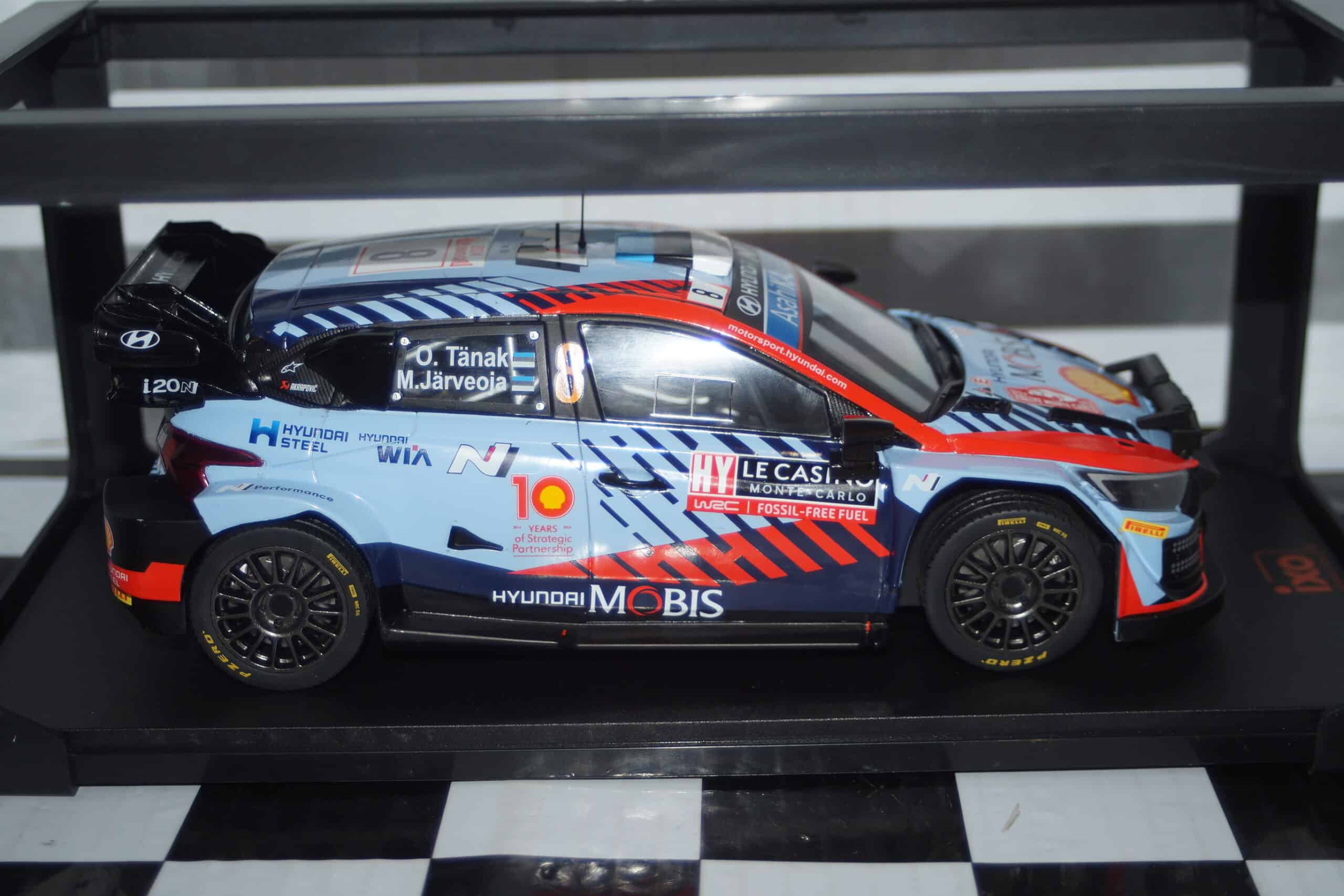 Ixo hyundai i20 n monte carlo rally 2024 #8 o.tanak 18rmc195.22