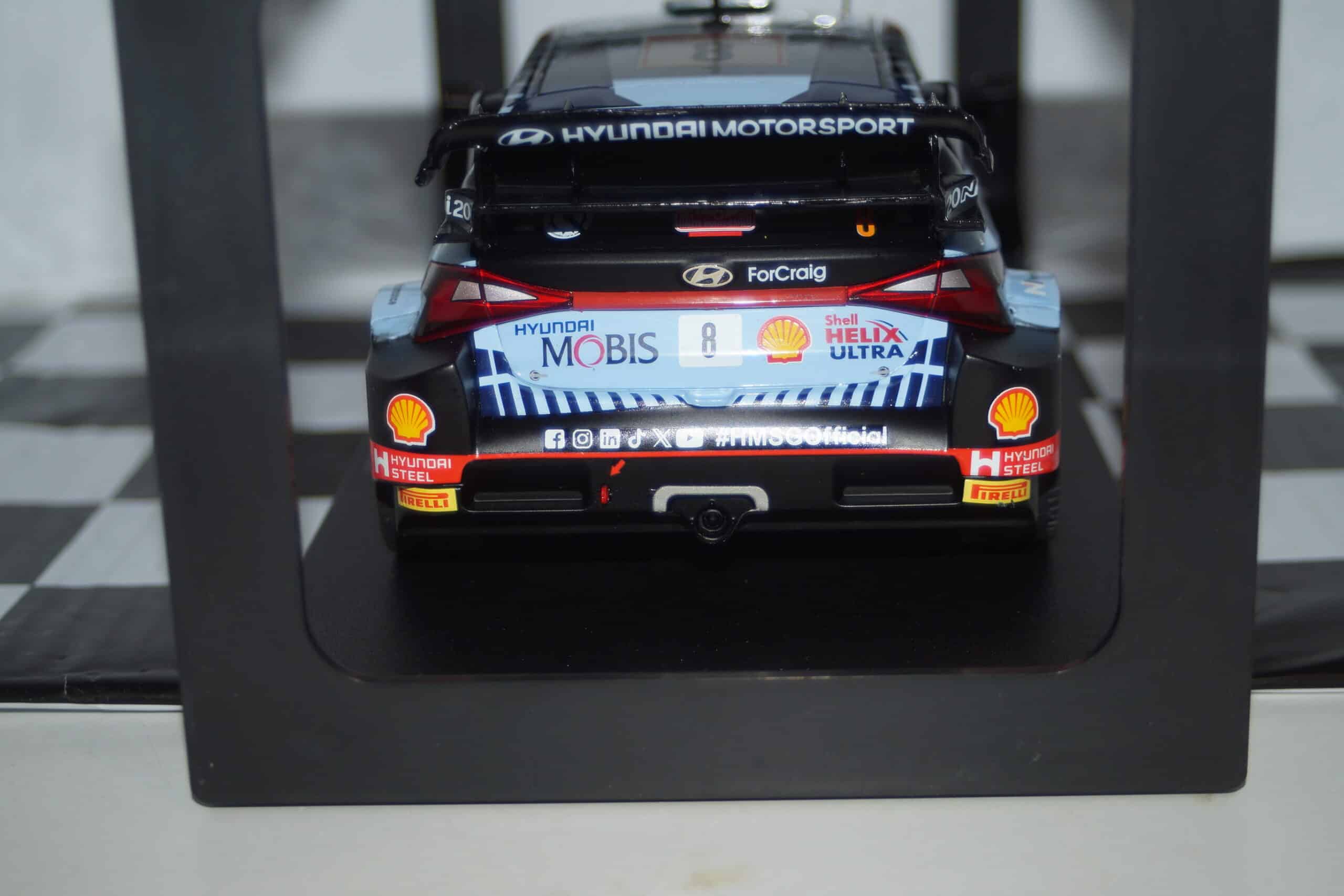 Ixo hyundai i20 n monte carlo rally 2024 #8 o.tanak 18rmc195.22
