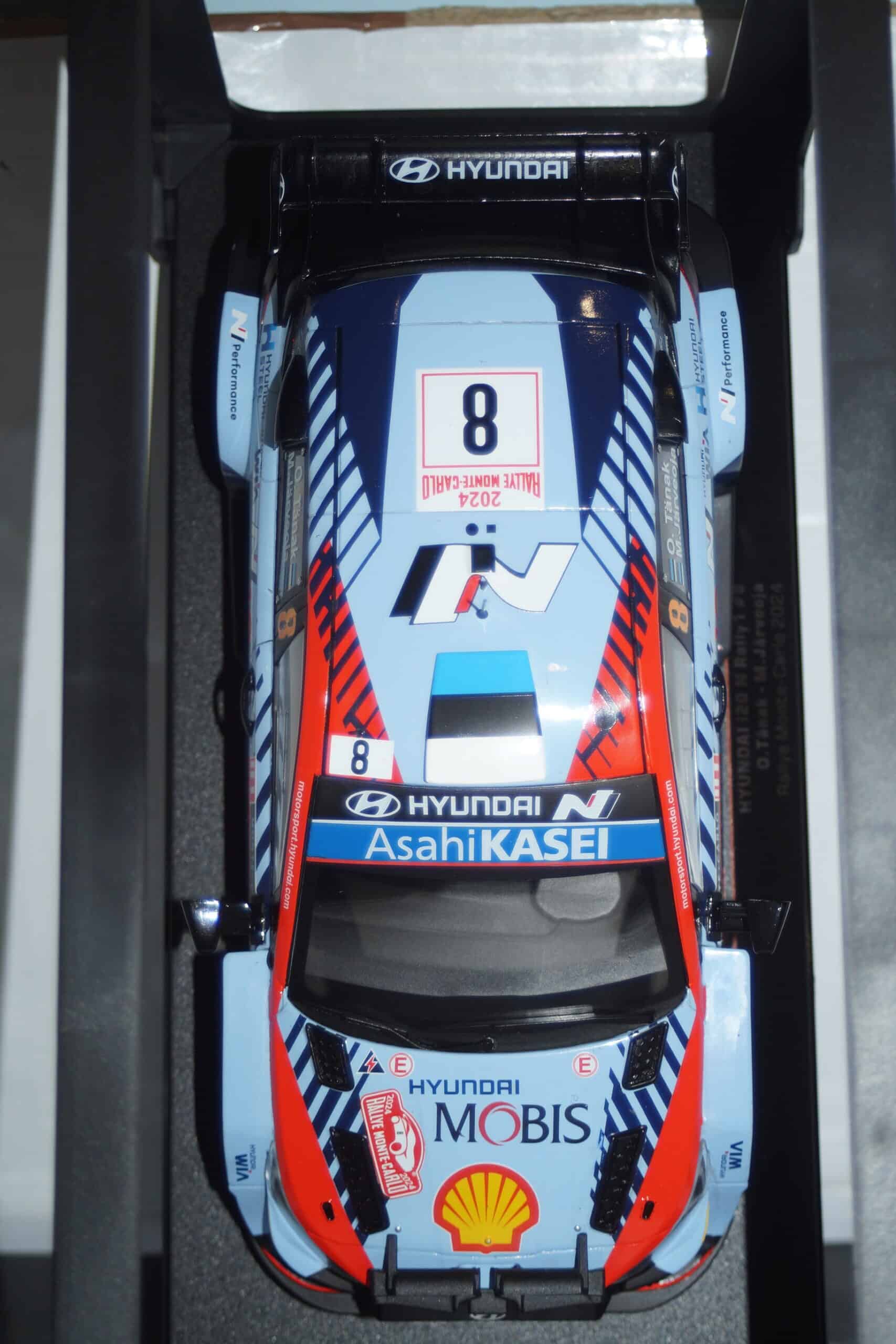 Ixo hyundai i20 n monte carlo rally 2024 #8 o.tanak 18rmc195.22