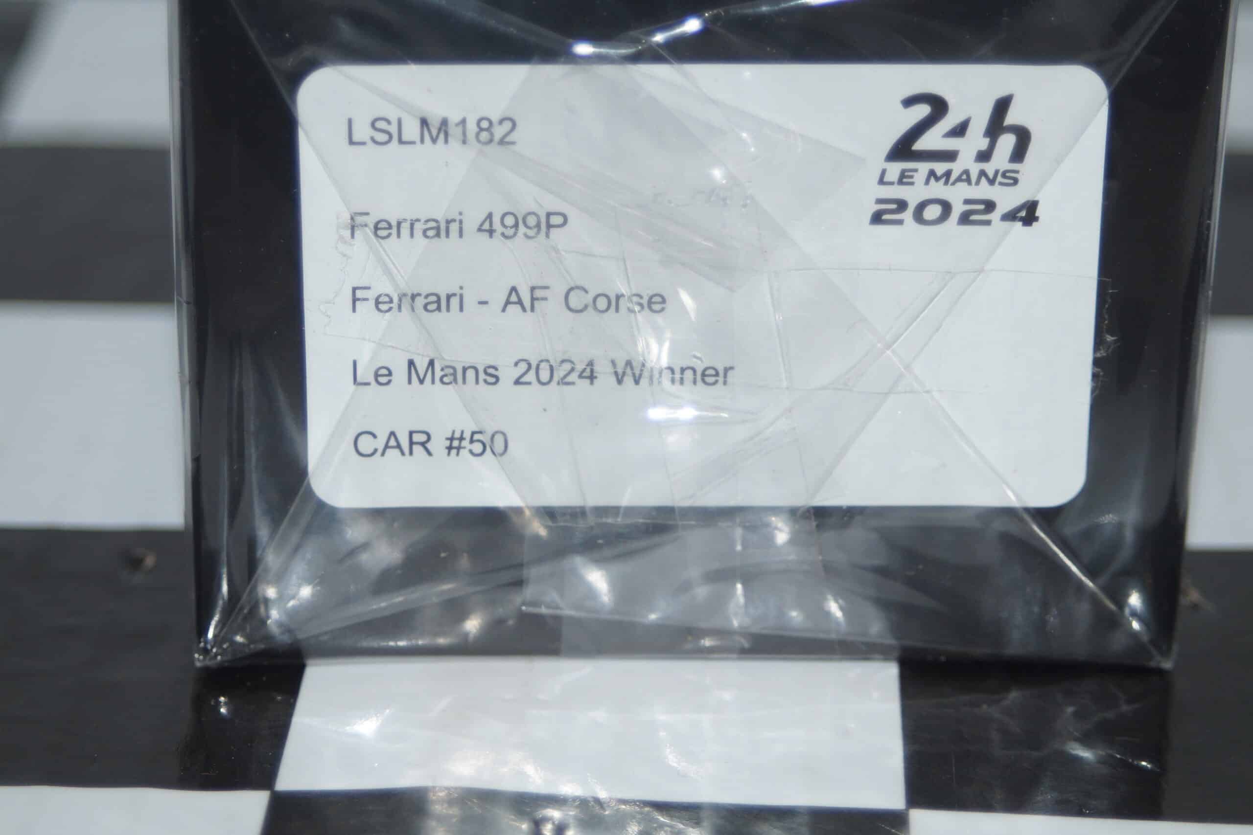 Looksmart ferrari 499p a-f winner corse le mans 2024 #50 1:43 lslm182
