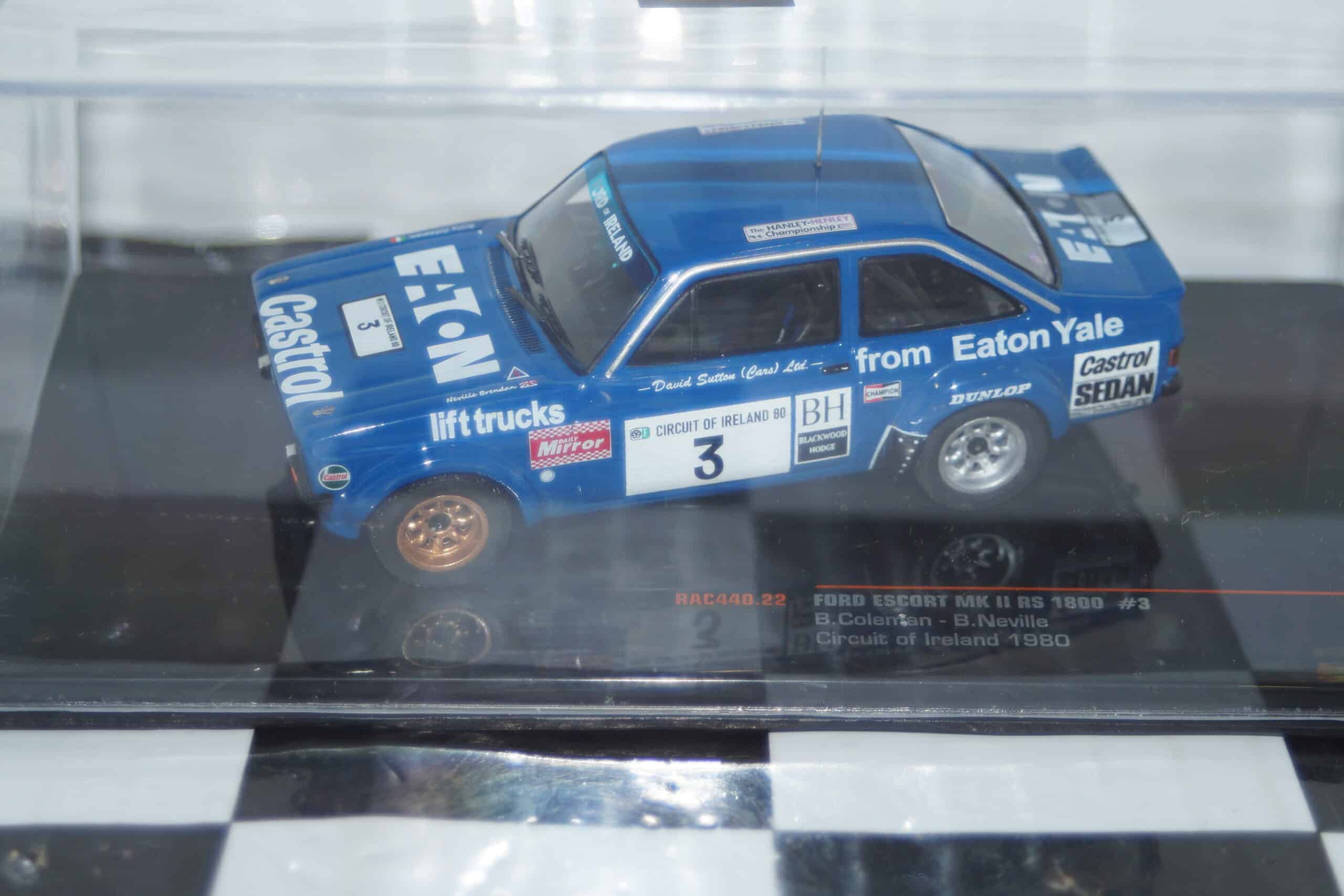 Ixo ford escort mk2 rs1800 #3 circuit of ireland 1980 rac440 1:43