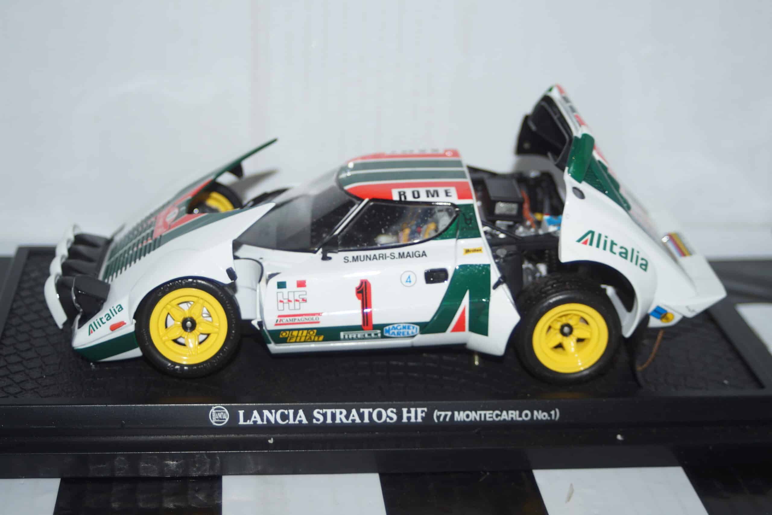Kyosho lancia stratos 1977 monte carlo 1:18 diecast 08132a spares or repair