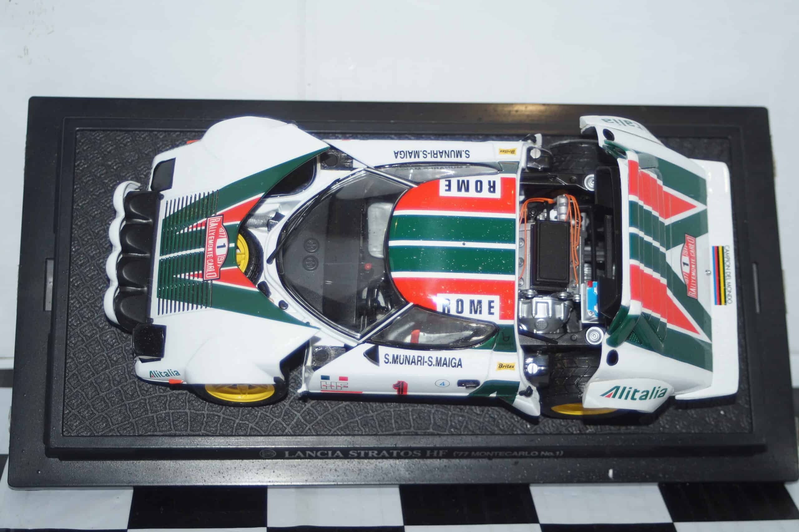 Kyosho lancia stratos 1977 monte carlo 1:18 diecast 08132a spares or repair