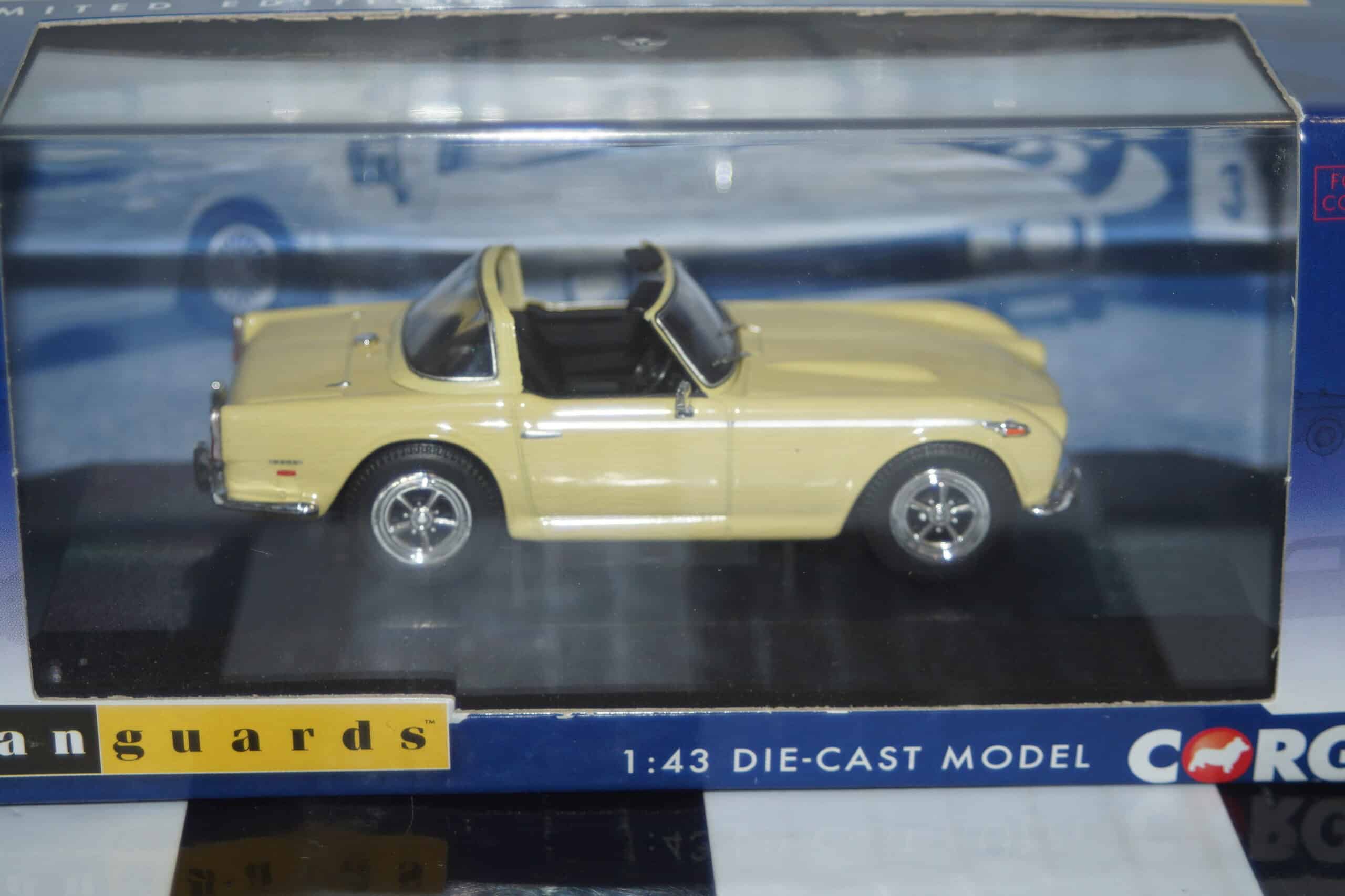 Vanguards triumph tr5 jasmine yellow va11509 1:43