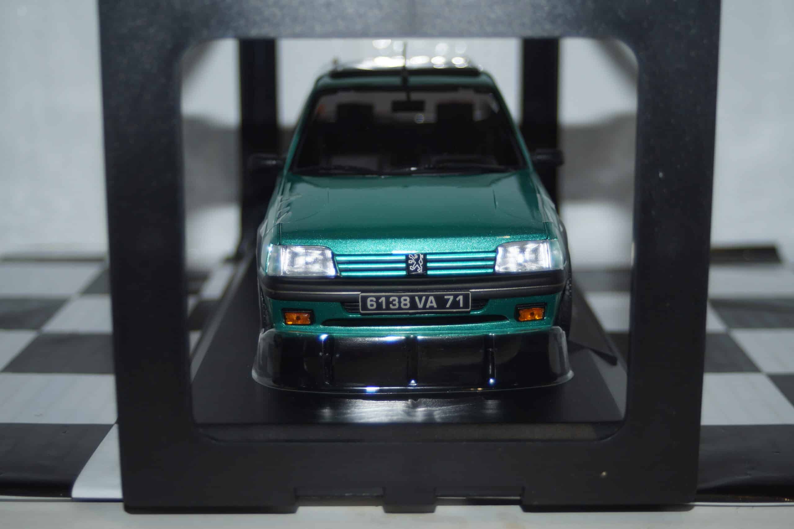 Norev peugeot 205 gti griffe 1991 green 1:18 scale 184847