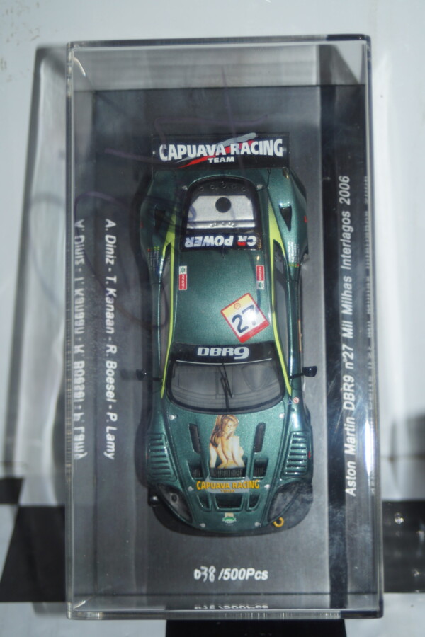 Spark aston martin dbr9 #27 interlagos 2006 ref s1202 (signed) in 1:43