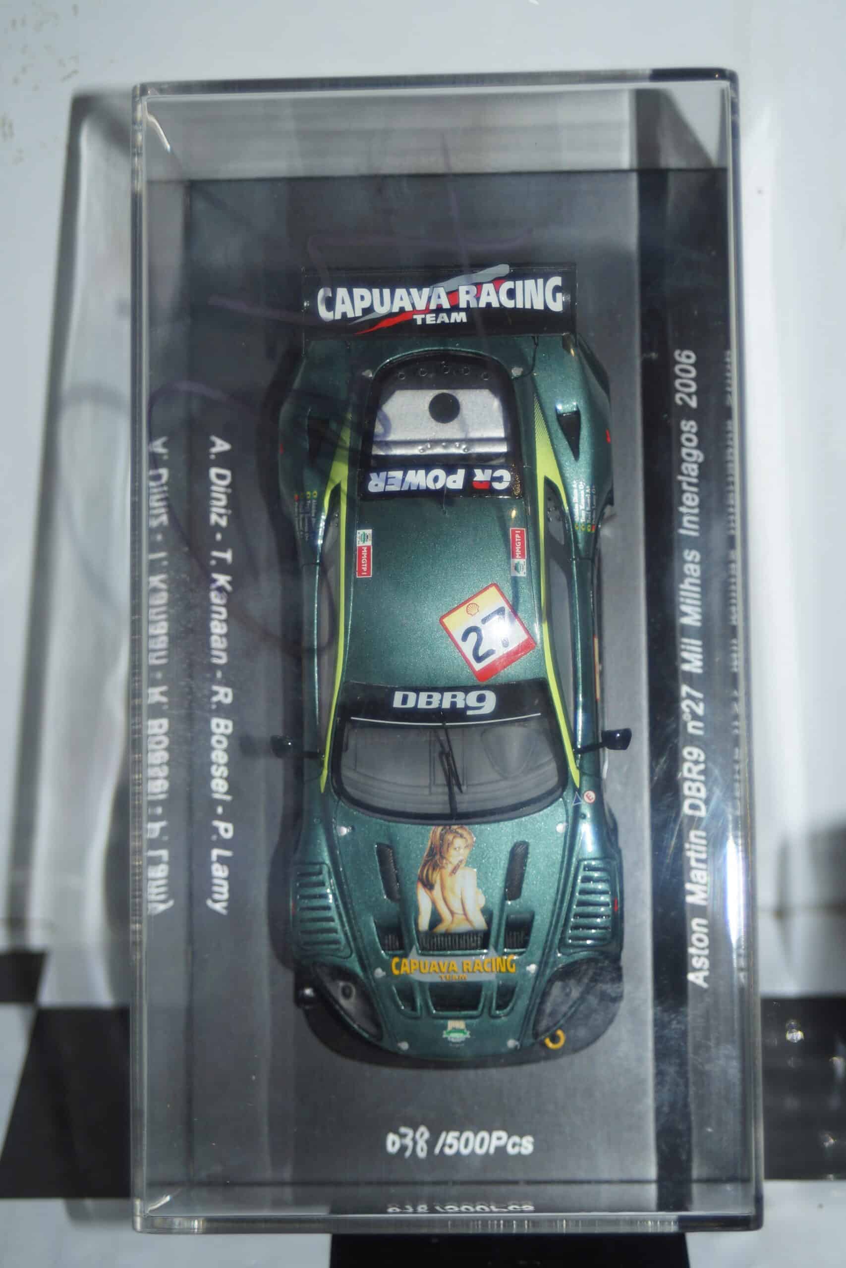 Spark aston martin dbr9 #27 interlagos 2006 ref s1202 (signed) in 1:43