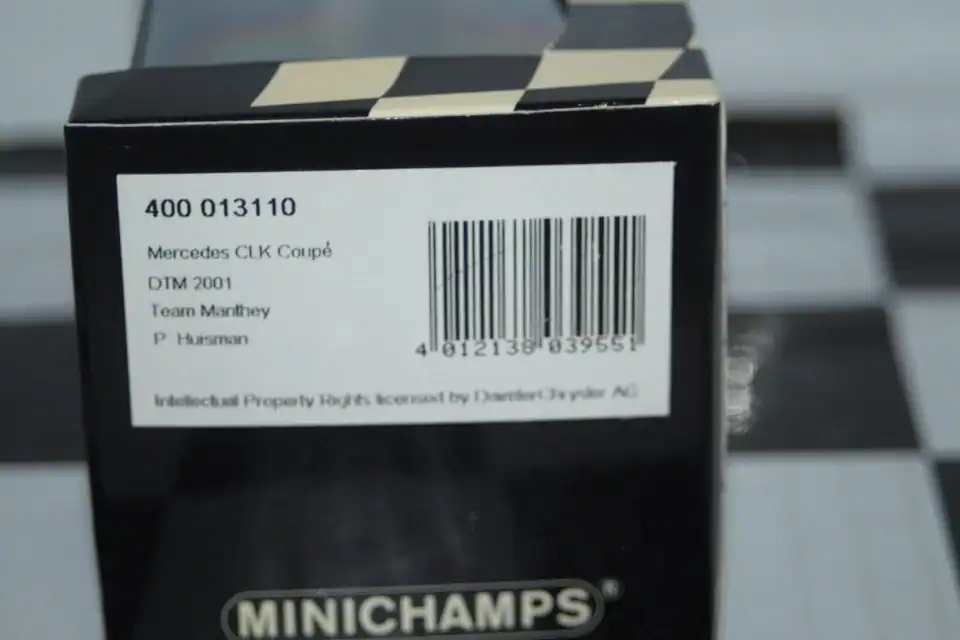 Minichamps mercedes clk coupe 2001 dtm p.huisman 400 013110