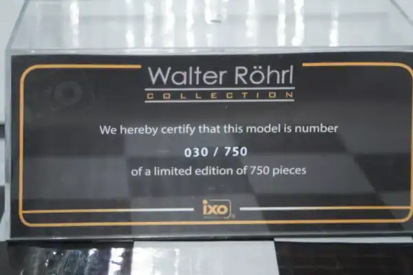 Ixo fiat 850 coupe #6 rally baveria walter rohl 1968 1/43rd