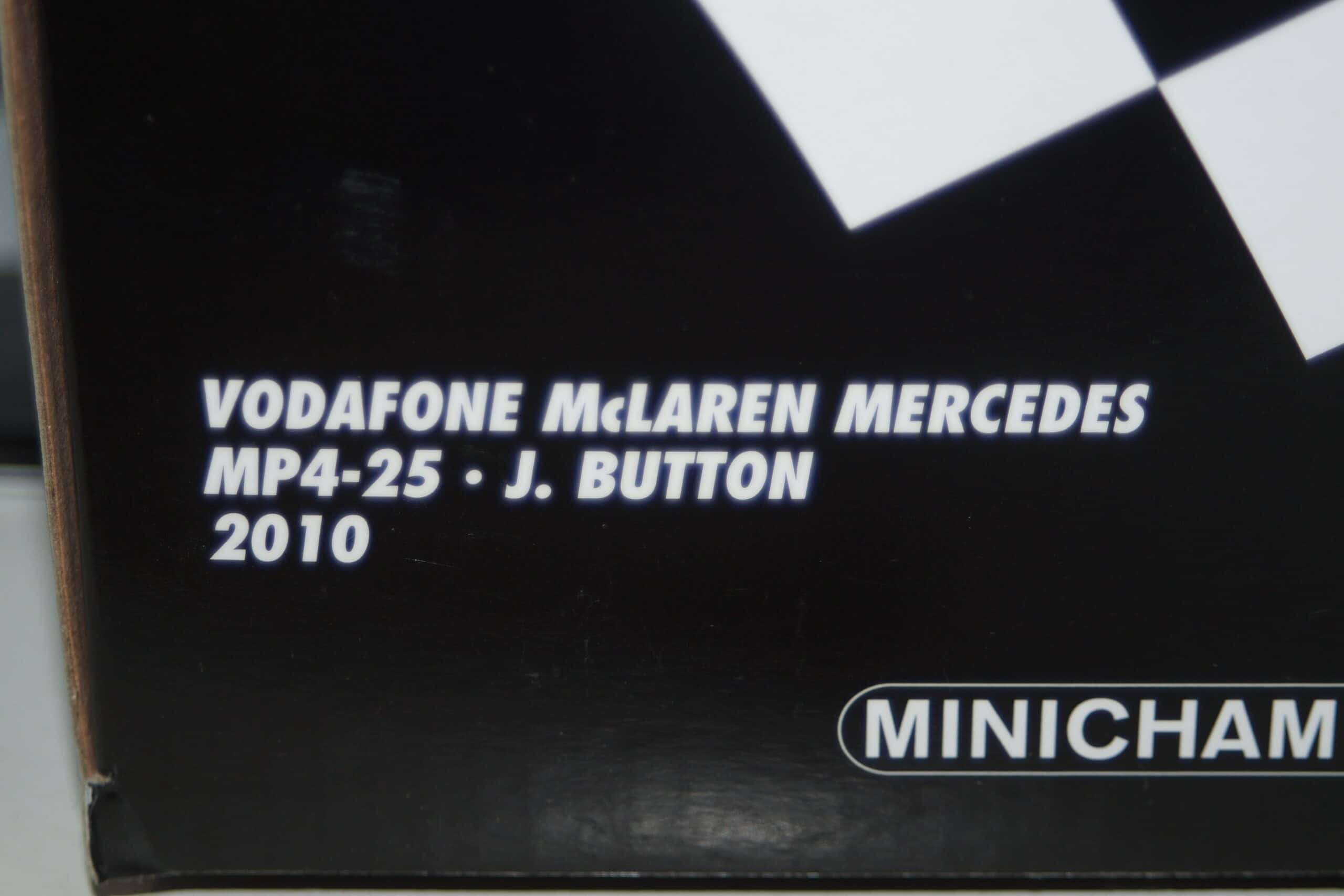 Minichamps mclaren mercedes mp4-25 j.button f1 2010 530 101801 1:18